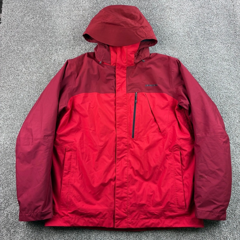 Patagonia Snowshot 3-in-1 Jacket Mens XL Red H2No Insulated Hooded 31672